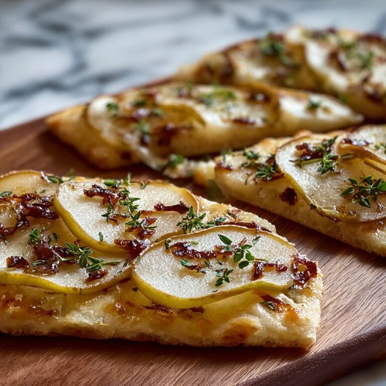 Spiced Pear Brie Flatbread Recipe