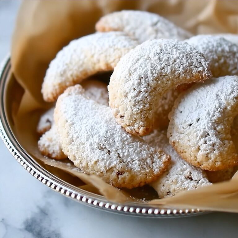 Almond Crescent Cookies Recipe