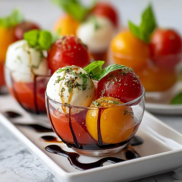 Delicious Christmas Mini Caprese Salad Cups for Festive Parties Recipe