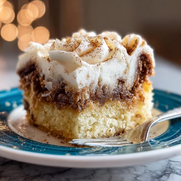 Cinnamon Roll Poke Cake Recipe