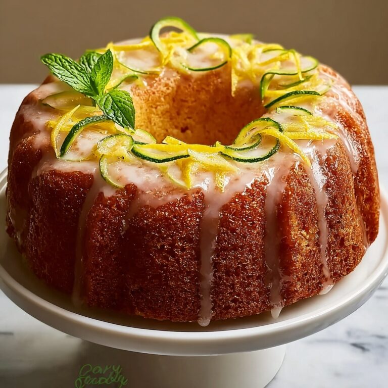 Lemon Zucchini Bundt Cake Recipe