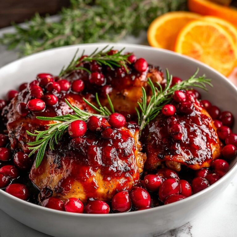 Skillet Cranberry Orange Chicken Recipe