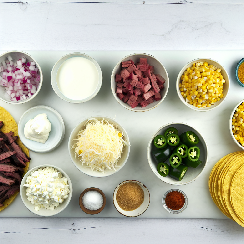 Smoked Brisket Street Corn Tacos Recipe - Recipe Image