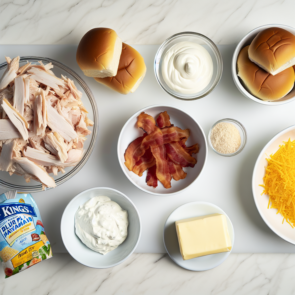 Cheesy Chicken Bacon Ranch Slider Recipe - Recipe Image