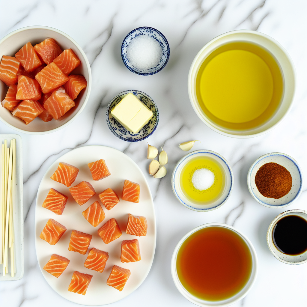 Air Fryer Honey Garlic Salmon Bites Recipe - Recipe Image