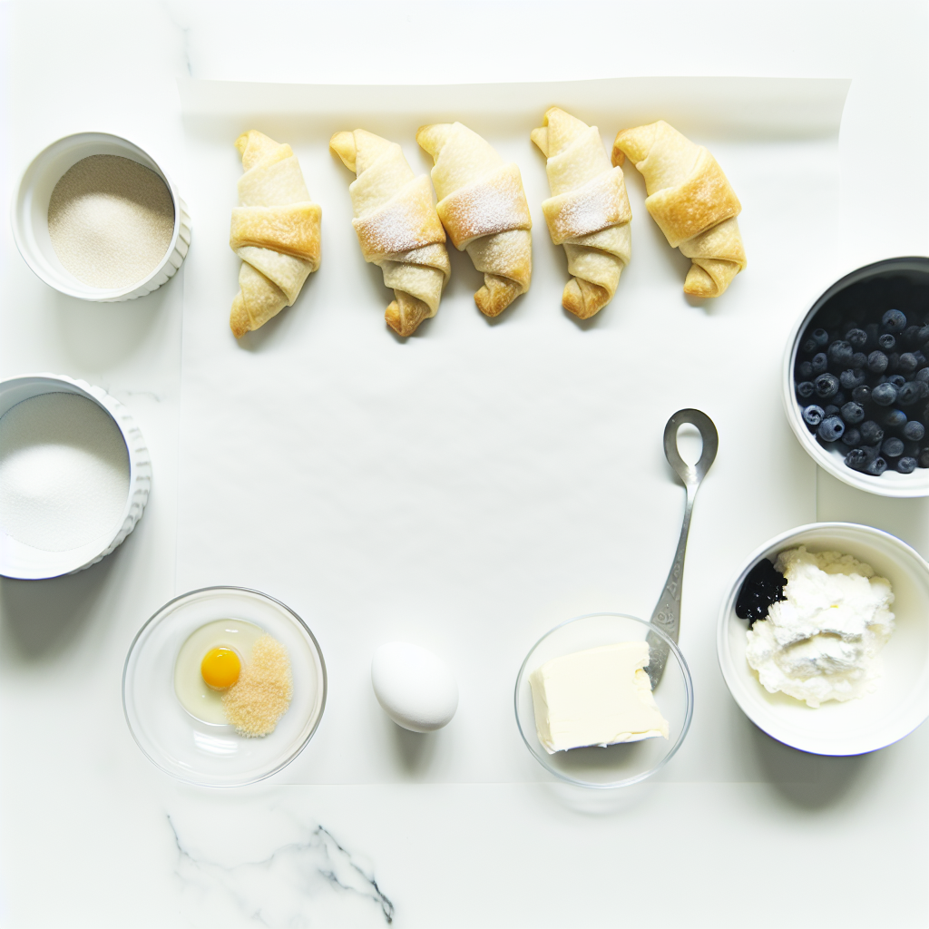 Blueberry Cheesecake Crescent Rolls Recipe - Recipe Image