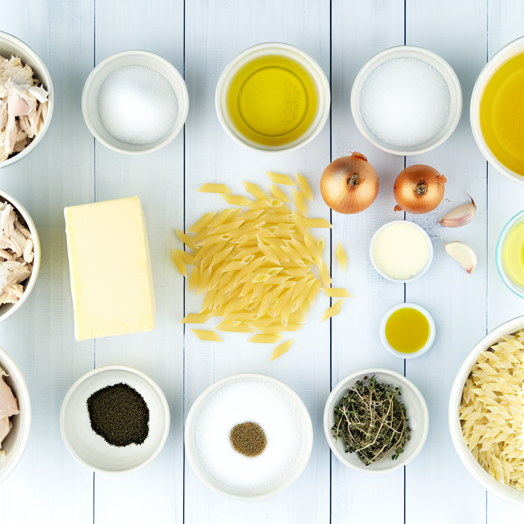 French Onion Chicken Orzo Casserole Recipe - Recipe Image