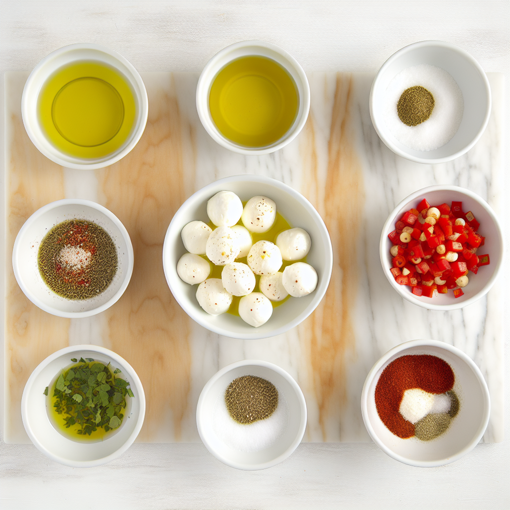 Marinated Mozzarella Balls Recipe - Recipe Image