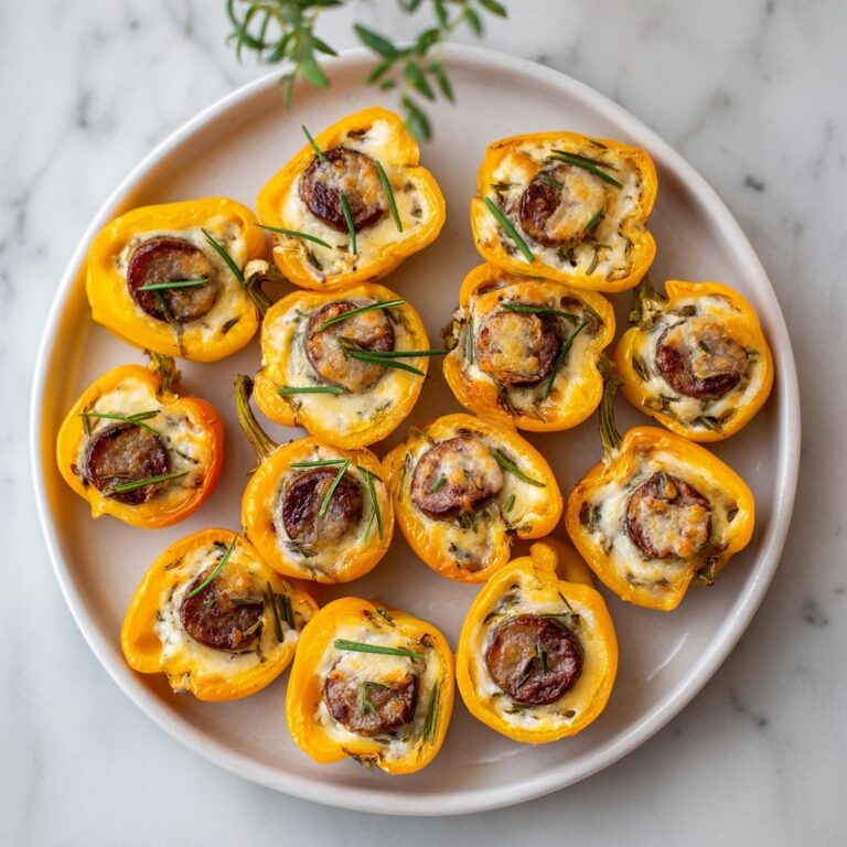 Pizza Stuffed Mini Peppers Recipe