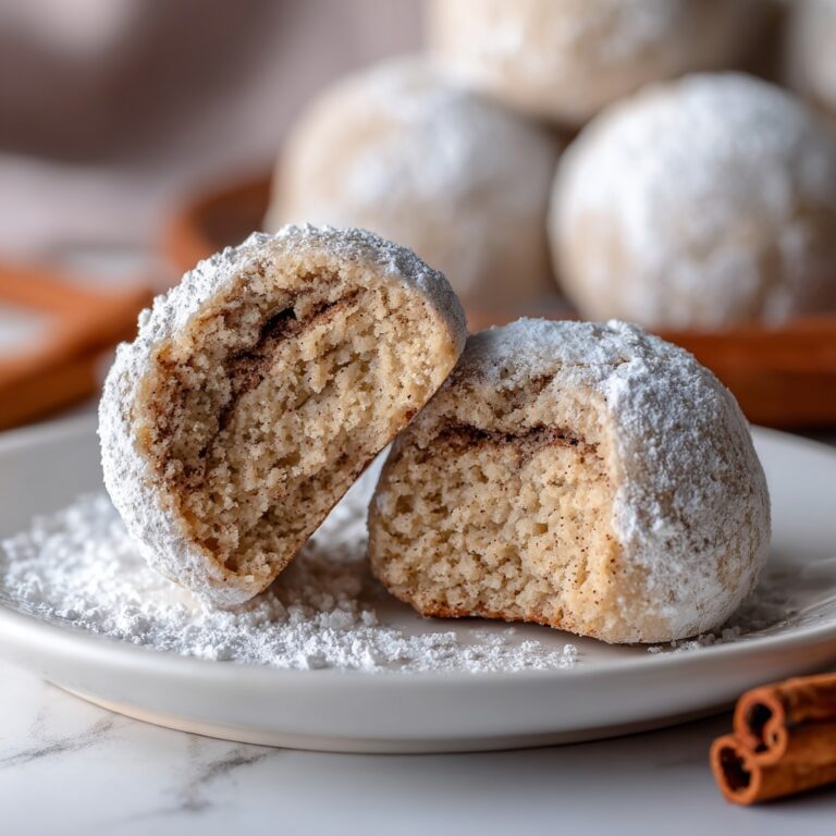 Cinnamon Sugar Snowball Cookies Recipe