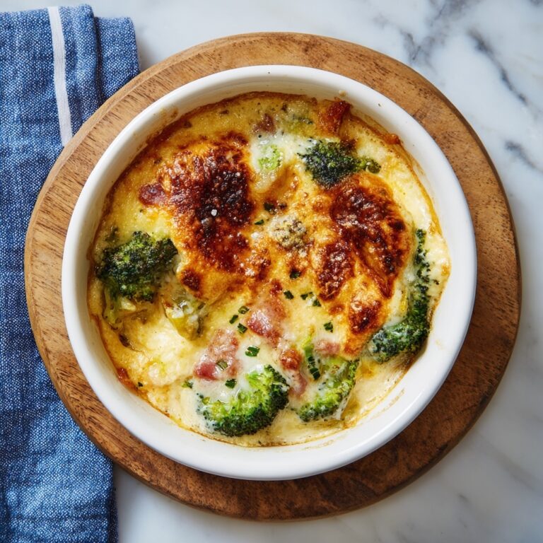 Creamy Loaded Cauliflower and Broccoli Casserole Recipe