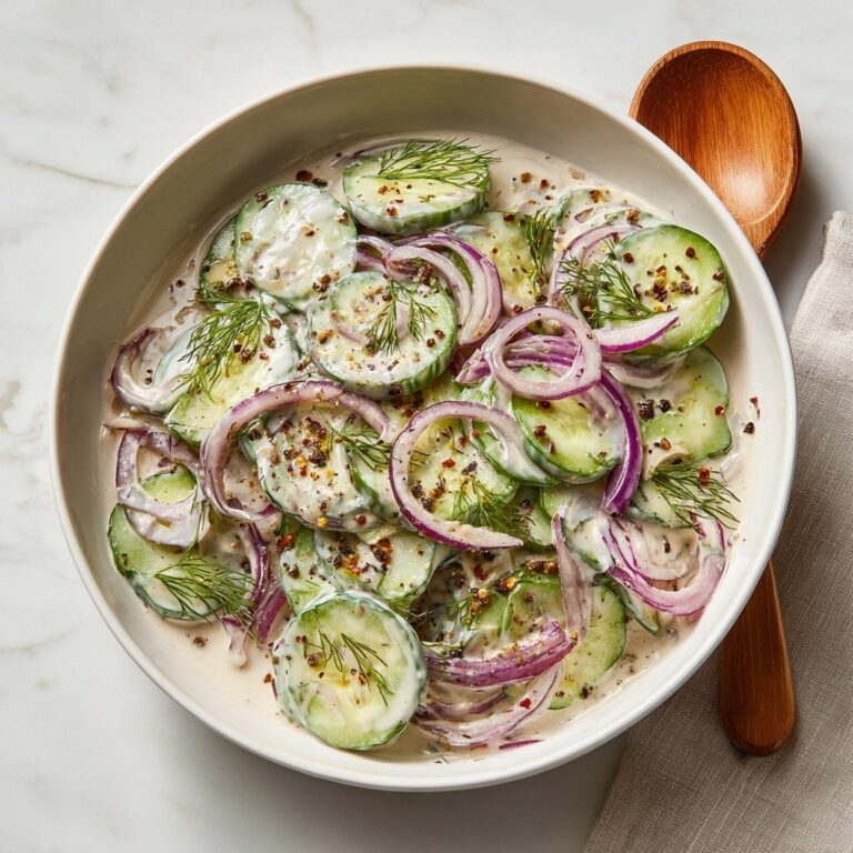Creamy Cucumber Salad Recipe