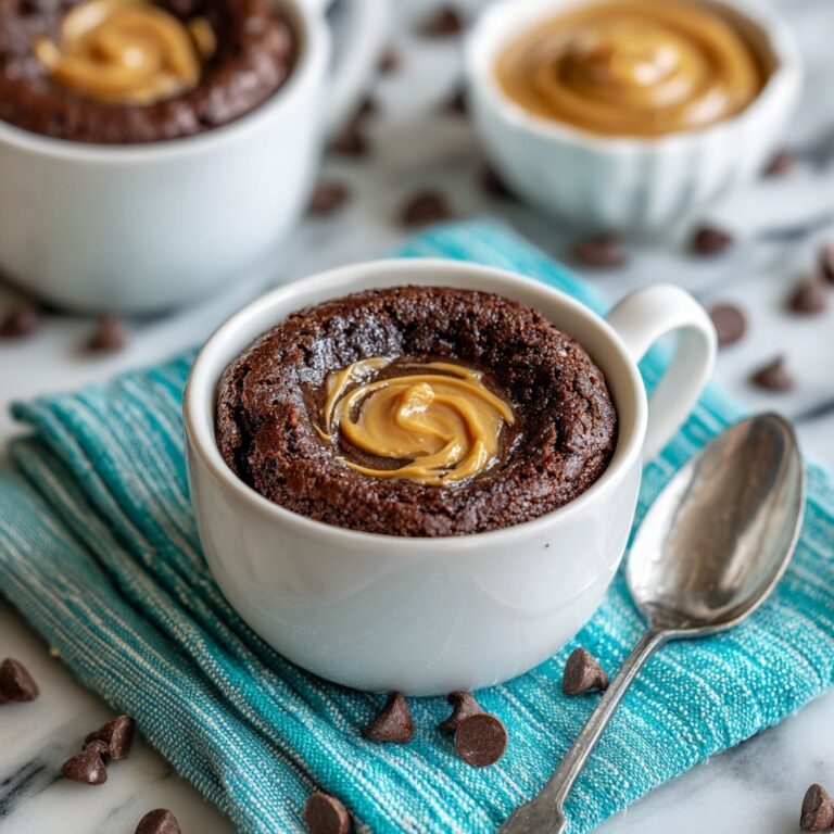 Chocolate Peanut Butter Mug Cake Recipe