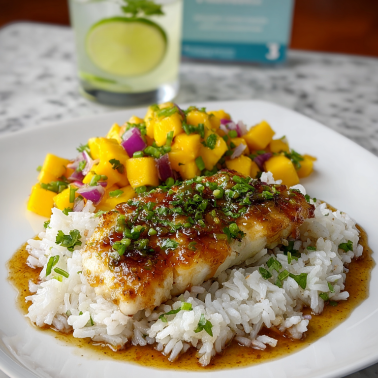 Honey Lime Chicken & Mango Jasmine Rice Stack: 5 Easy Steps for Irresistible Flavor Recipe