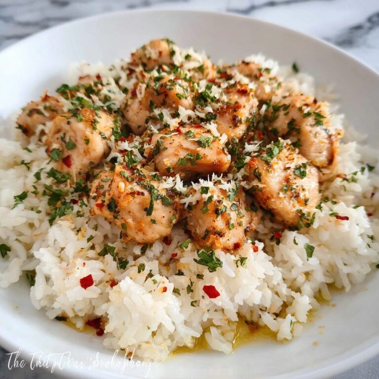 Chicken Scampi with Garlic Parmesan Rice Recipe