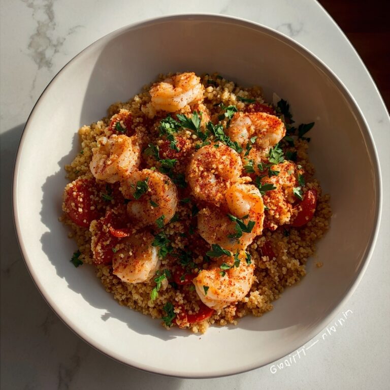 Shrimp & Bulgur Pilaf Recipe