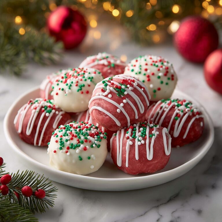 No-Bake Christmas Cheesecake Bites Recipe