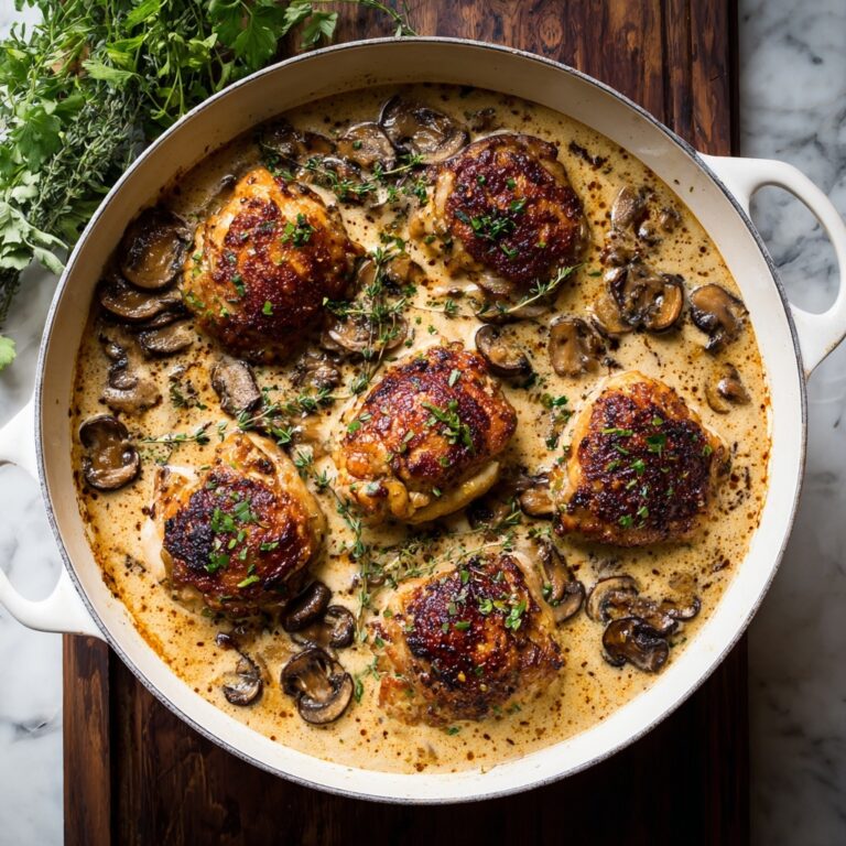 Slow Cooker Mushroom Chicken Recipe