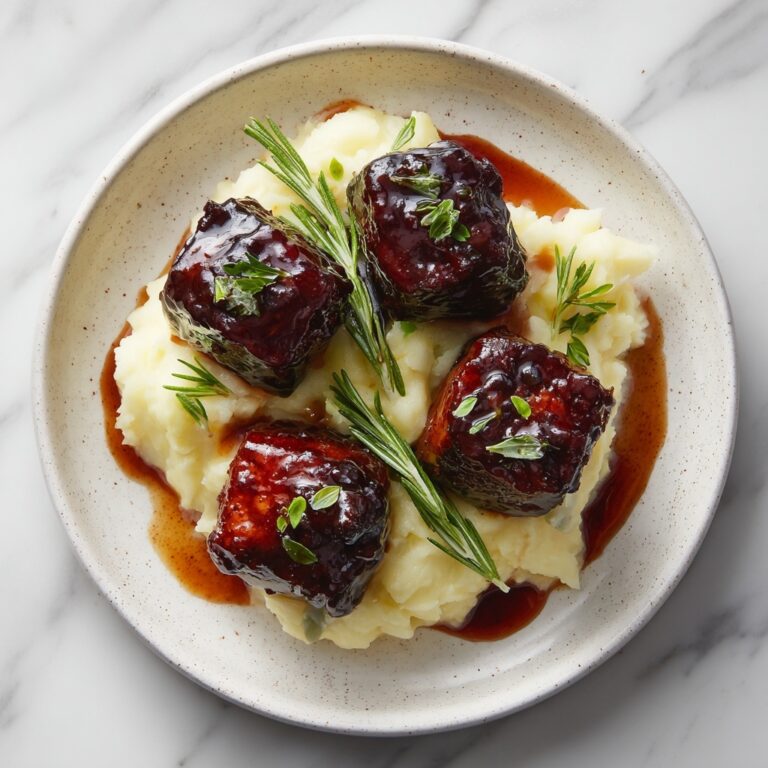 Maple-Bourbon Glazed Short Ribs Recipe
