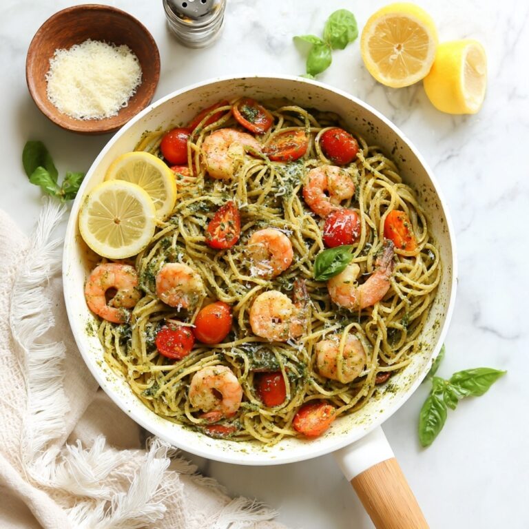 Shrimp Pesto Pasta Recipe