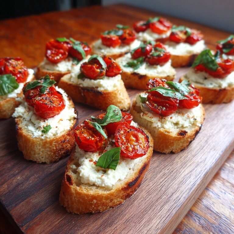 Roasted Tomato Crostini with Ricotta Recipe