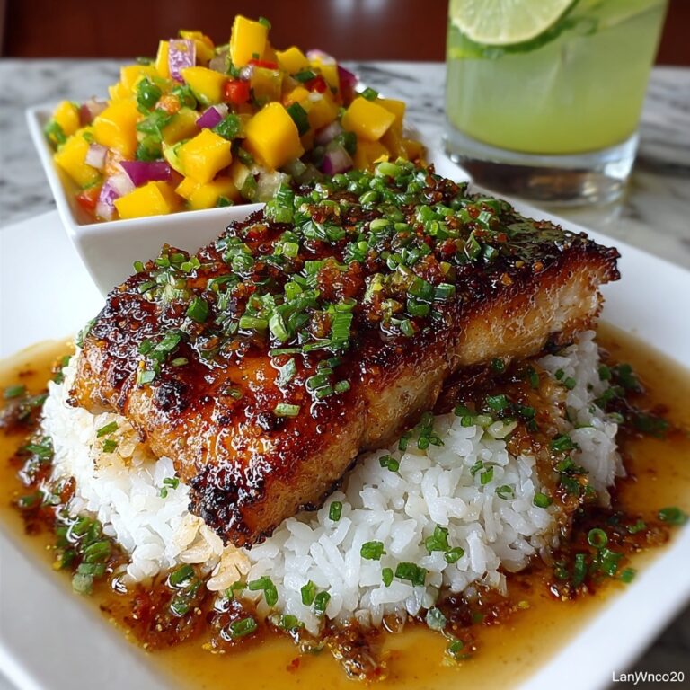 Honey Lime Chicken & Mango Jasmine Rice Stack Recipe