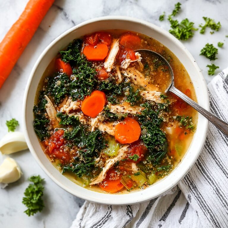 Nourishing Chicken Quinoa Soup with Vegetables Recipe