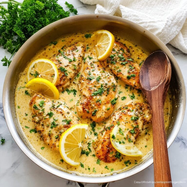 Lemon Garlic Chicken with Parmesan Cream Sauce Recipe