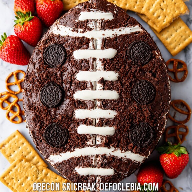 Oreo Cream Cheese Football Dip Recipe