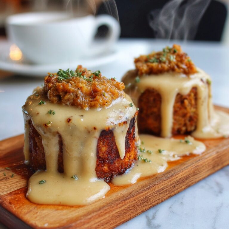 Gravy-Stuffed Stuffing Muffins Recipe