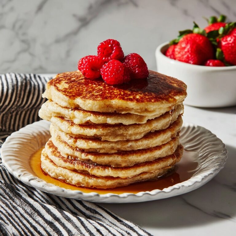 Cottage Cheese Pancakes with Maple Syrup Recipe