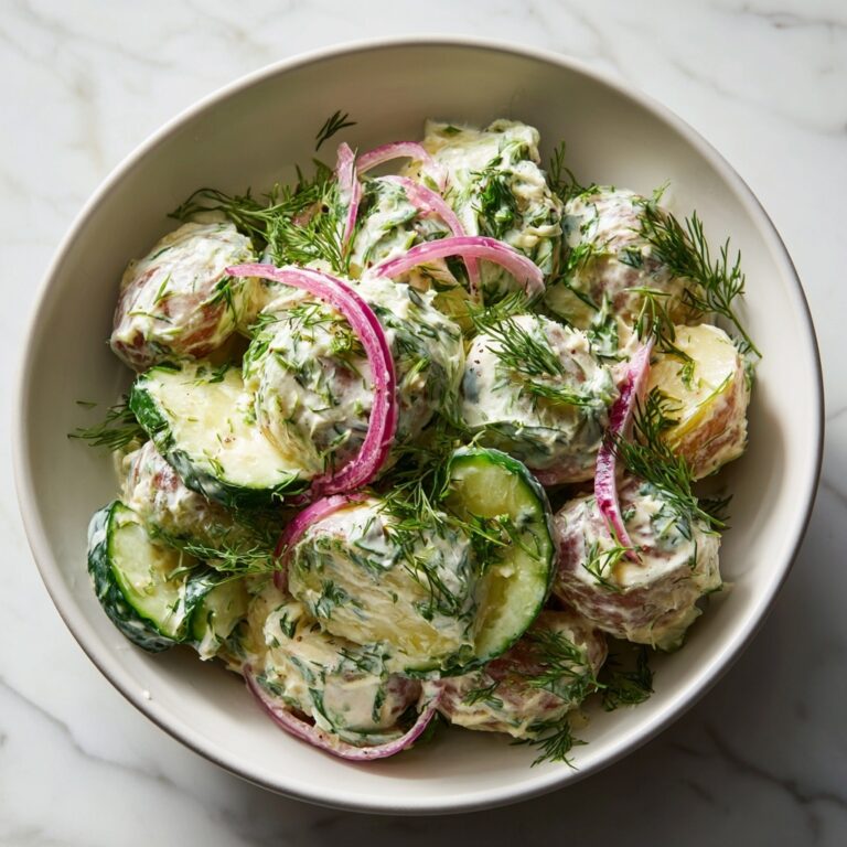 Greek Yogurt Potato Salad with Cucumbers: A Refreshing Twist! Recipe