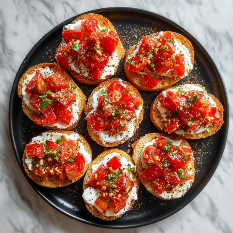 Creamy Bruschetta Appetizer Bites Recipe