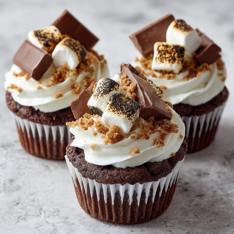 Smores Chocolate Marshmallow Cupcakes Recipe