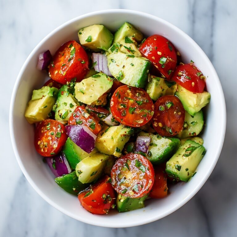 Tomato Cucumber Avocado Salad Recipe