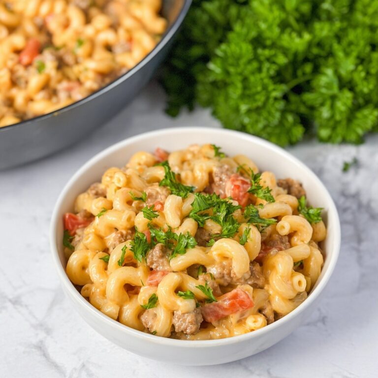 Queso Mac and Cheese Taco Beef Casserole Recipe