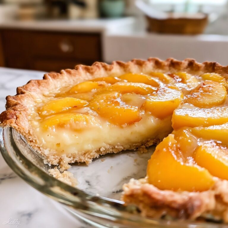Delicious Custard Peach Pie for a Perfect Summer Treat Recipe