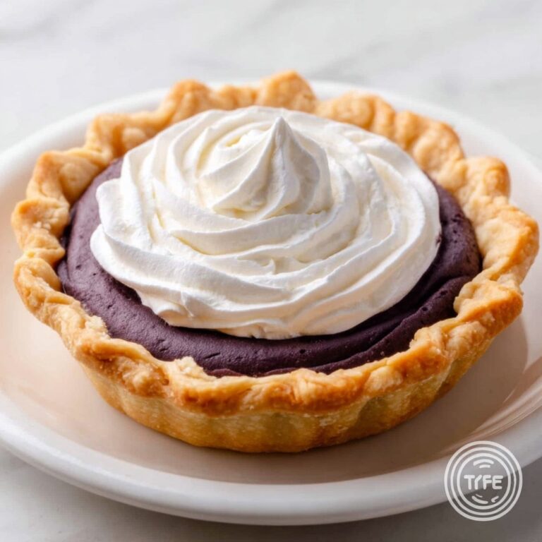 Purple Sweet Potato Pie with Swiss Meringue Topping Recipe