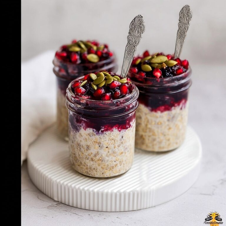 Overnight Oats with Frozen Fruit (Easy & Healthy!) Recipe