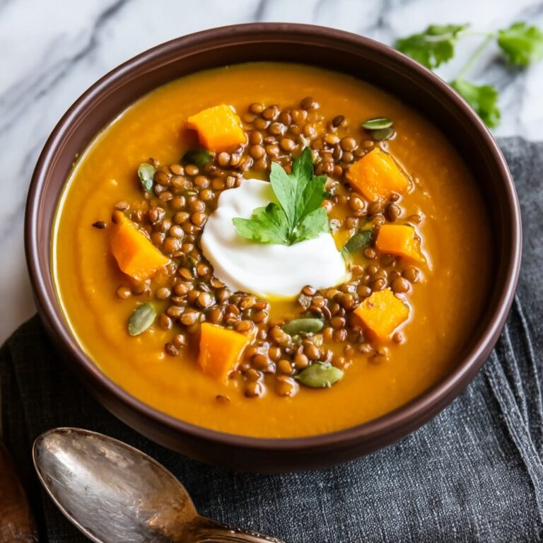 Batch-Cook Hearty Lentil & Winter Squash Soup Recipe