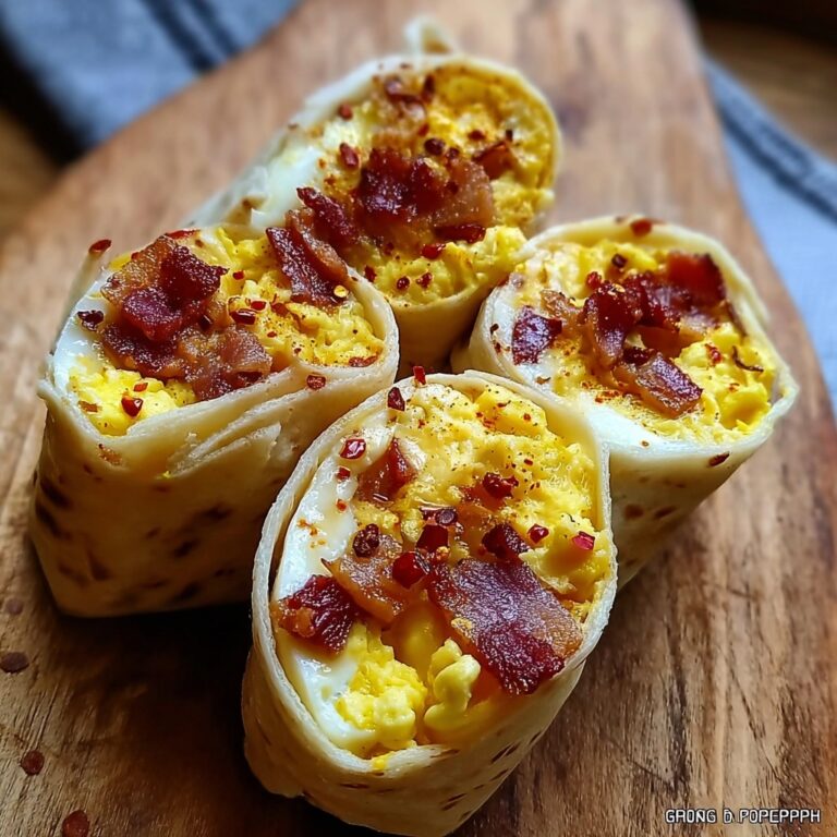 Bacon Egg & Cheese Rice Paper Spiral for a Fun Breakfast Twist Recipe