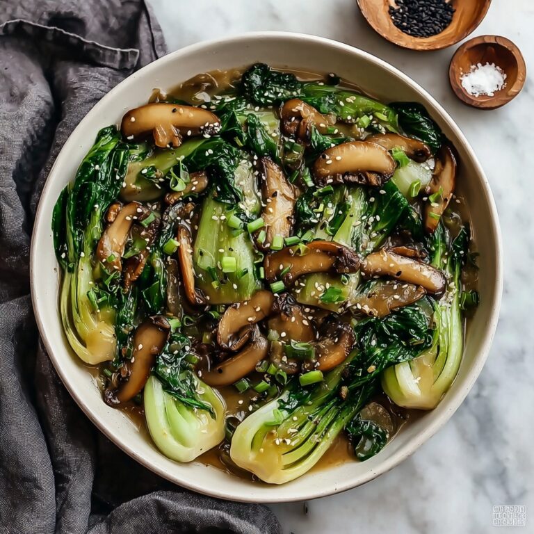 Savory Bok Choy and Mushroom Stir Fry Recipe