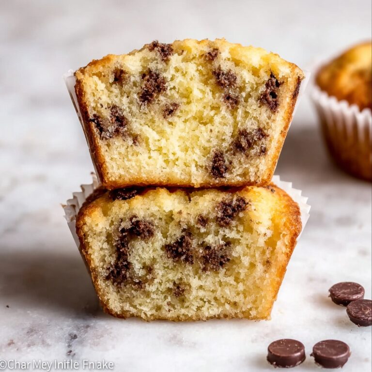 Easy and Moist Banana Chocolate Chip Muffins Recipe