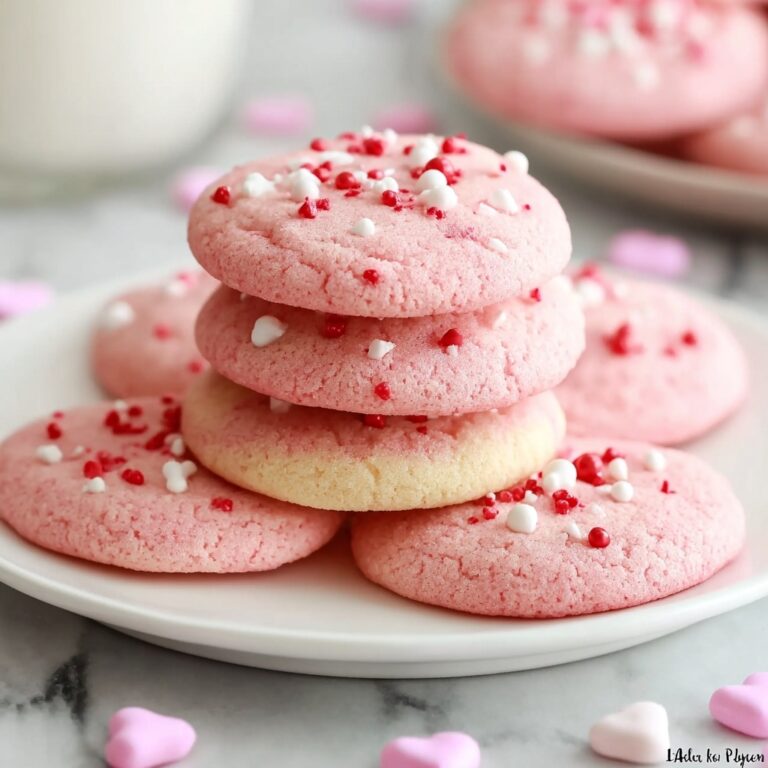 Deliciously Easy Pink Velvet Sugar Cookies Recipe