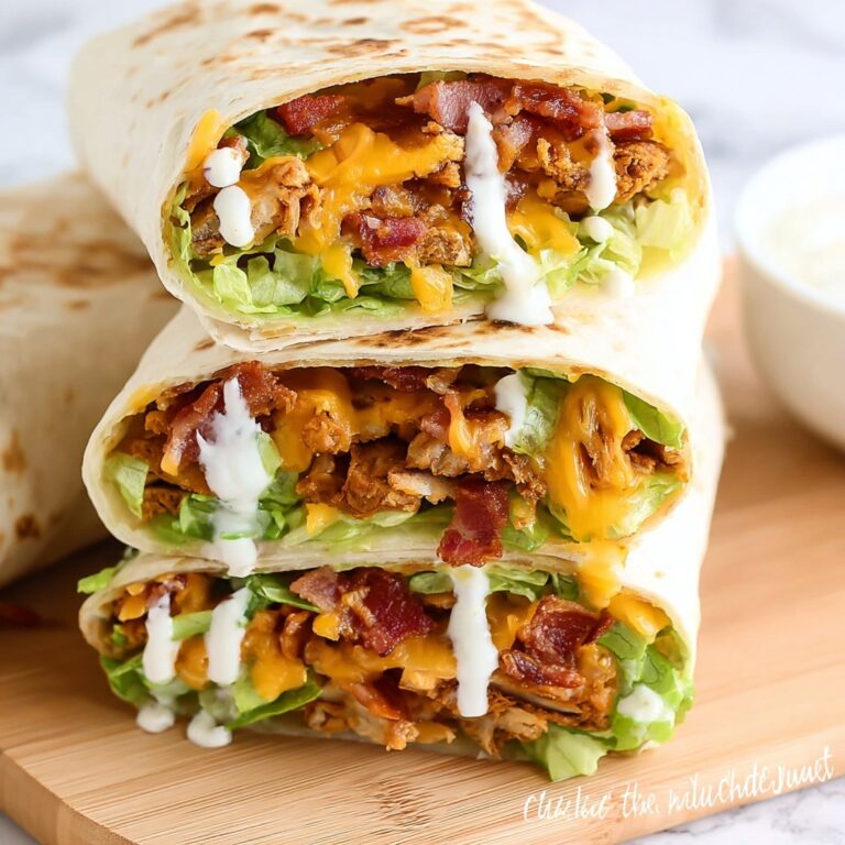 Cheddar Bacon Ranch Chicken Wraps Recipe