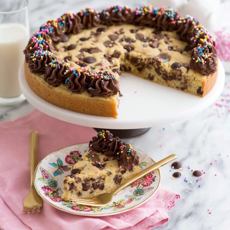 Chocolate Chip Cookie Cake Recipe