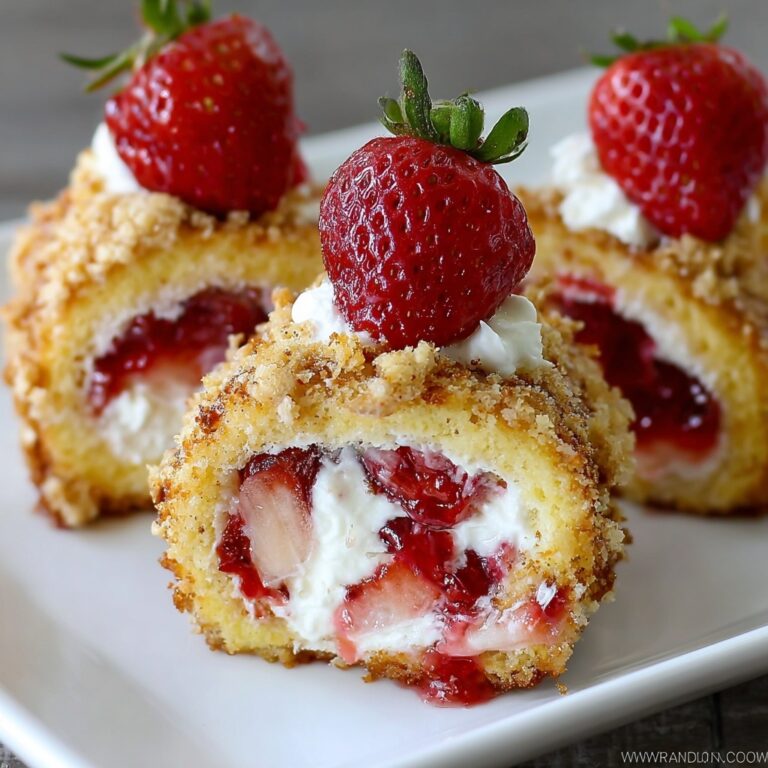 Strawberry Shortcake Cheesecake Rolls: Juicy, Creamy Delight! Recipe