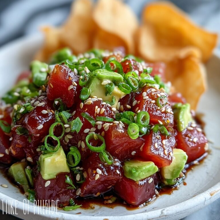 Spicy Tuna Tartare with Wonton Chips Recipe