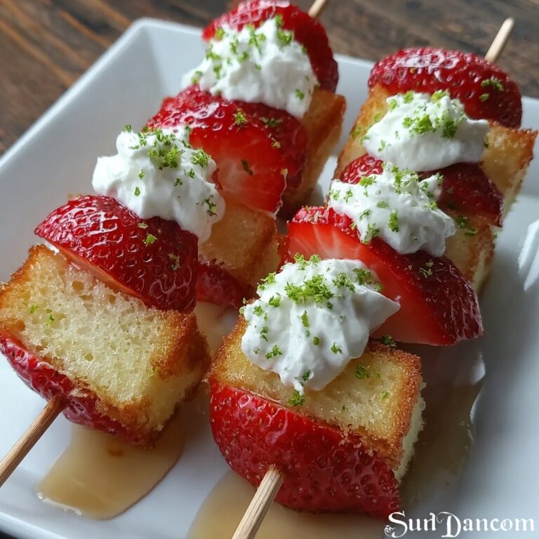 Strawberry Shortcake Kabobs Recipe