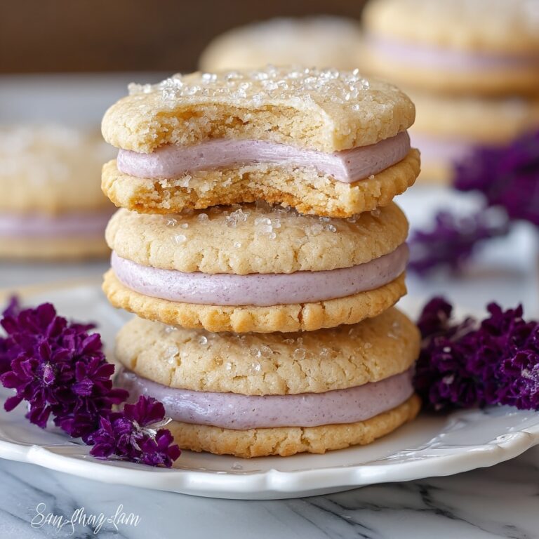Lemon Lavender Sandwich Cookies Recipe